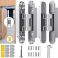 7in Hidden Door Hinge Concealed Invisible Hinge - Silent 180 Degree