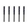 Carbide Square End Mill Set 1/4 in Shank, 4 Flute - Durable Cutters