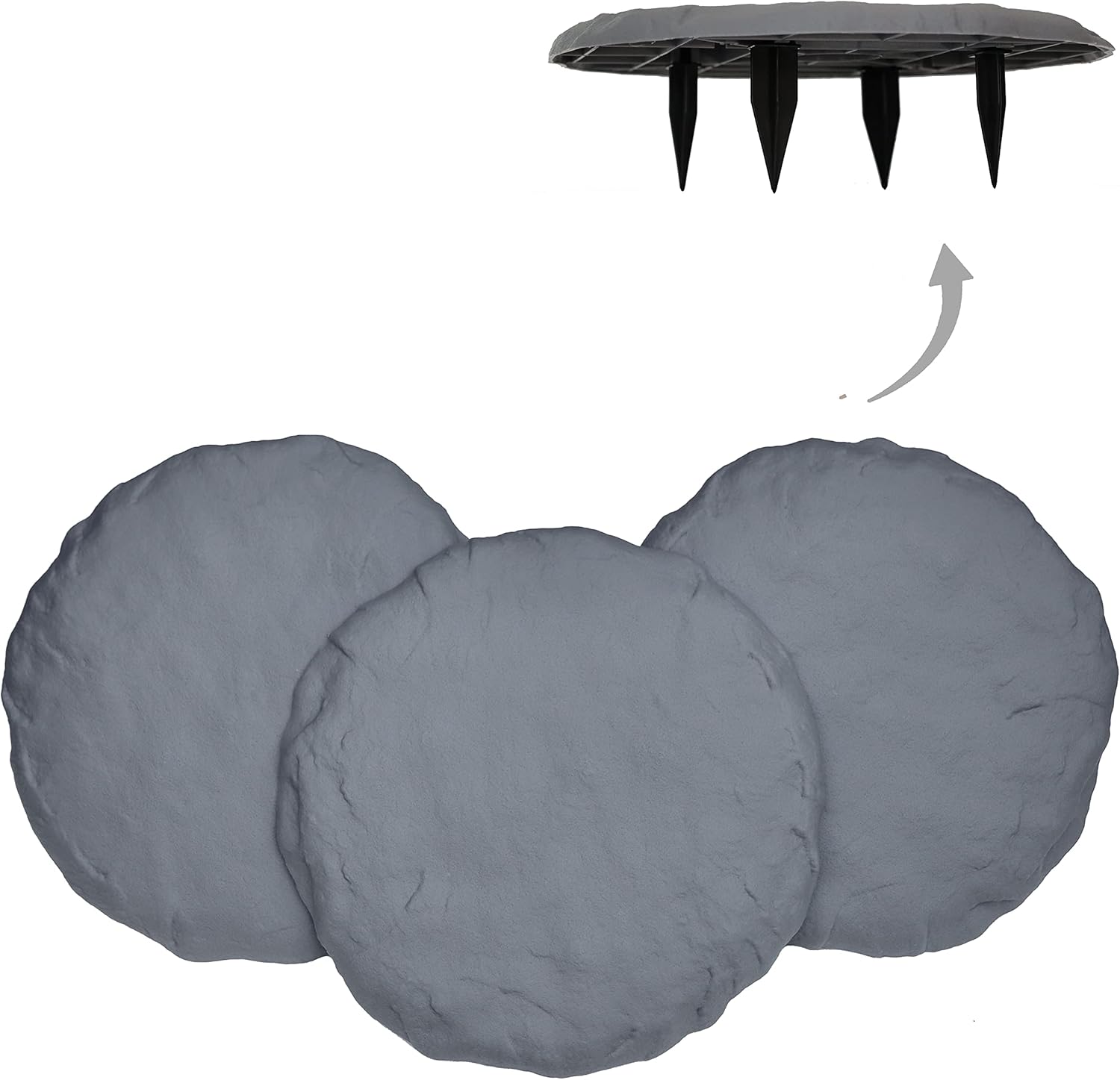 Ei Circular 15.5 Stepping Stones for Outdoor Walkways and Paths