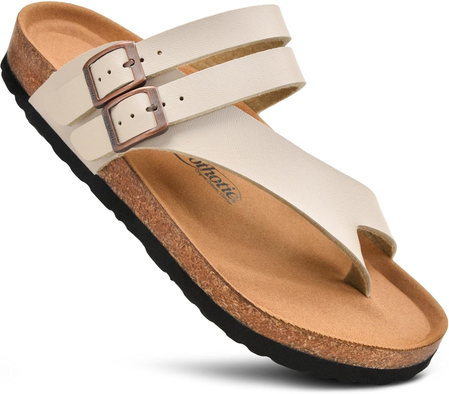 AEROTHOTIC Womens Strappy Slip-On Sandals with Arch Support