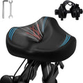 Upgrade Oversize Bike Seat for Men Women - Extra Wide Noseless Comfort