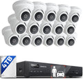 ONWOTE 16 Channel 4K PoE Security Camera System - 16-Cam 12MP NVR