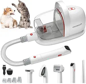 Dog Grooming Kit with Powerful Vacuum for Shedding Pets