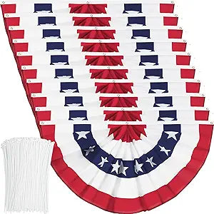 USA Pleated Fan Flag for Patriotic Celebrations and Decor