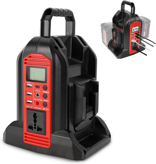 350W Pure Sine Wave Inverter for Milwaukee M18 Battery