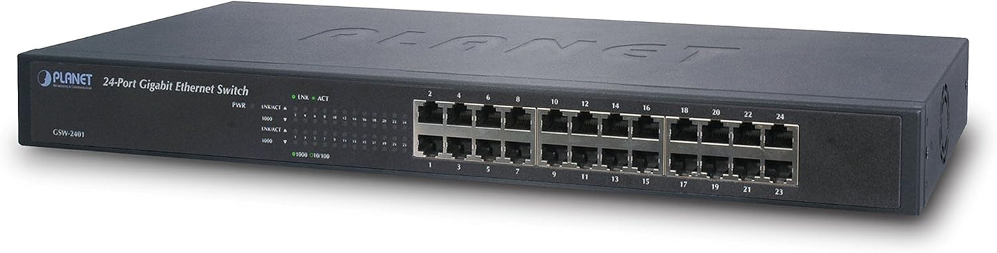 Planet Net Switch 1000T 24P GSW-2401 for High-Speed Networking