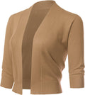 Women's Cropped Bolero Shrug Cardigan - Lightweight Layering