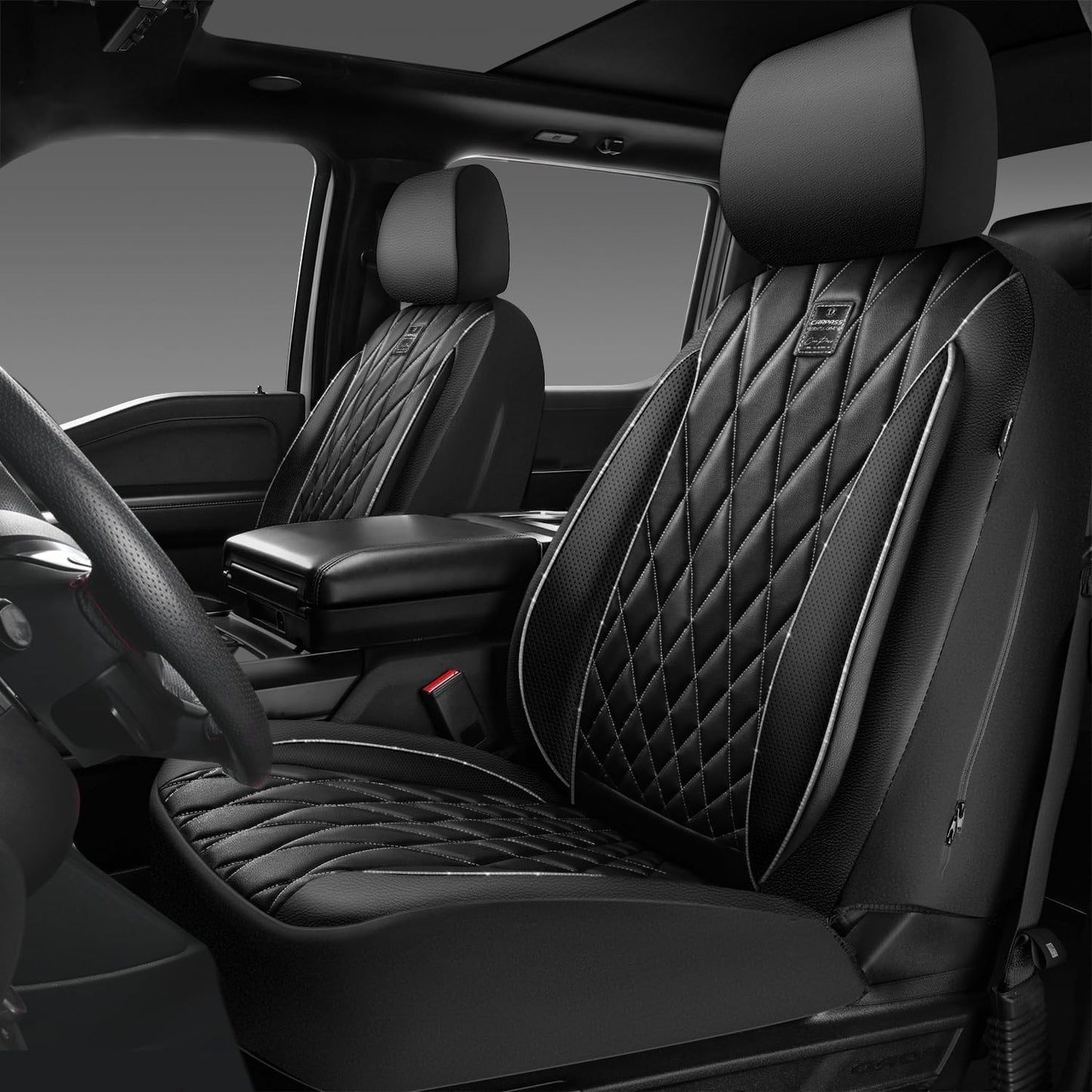 Luxury Leather Car Seat Covers for SUVs, Vans, and Trucks