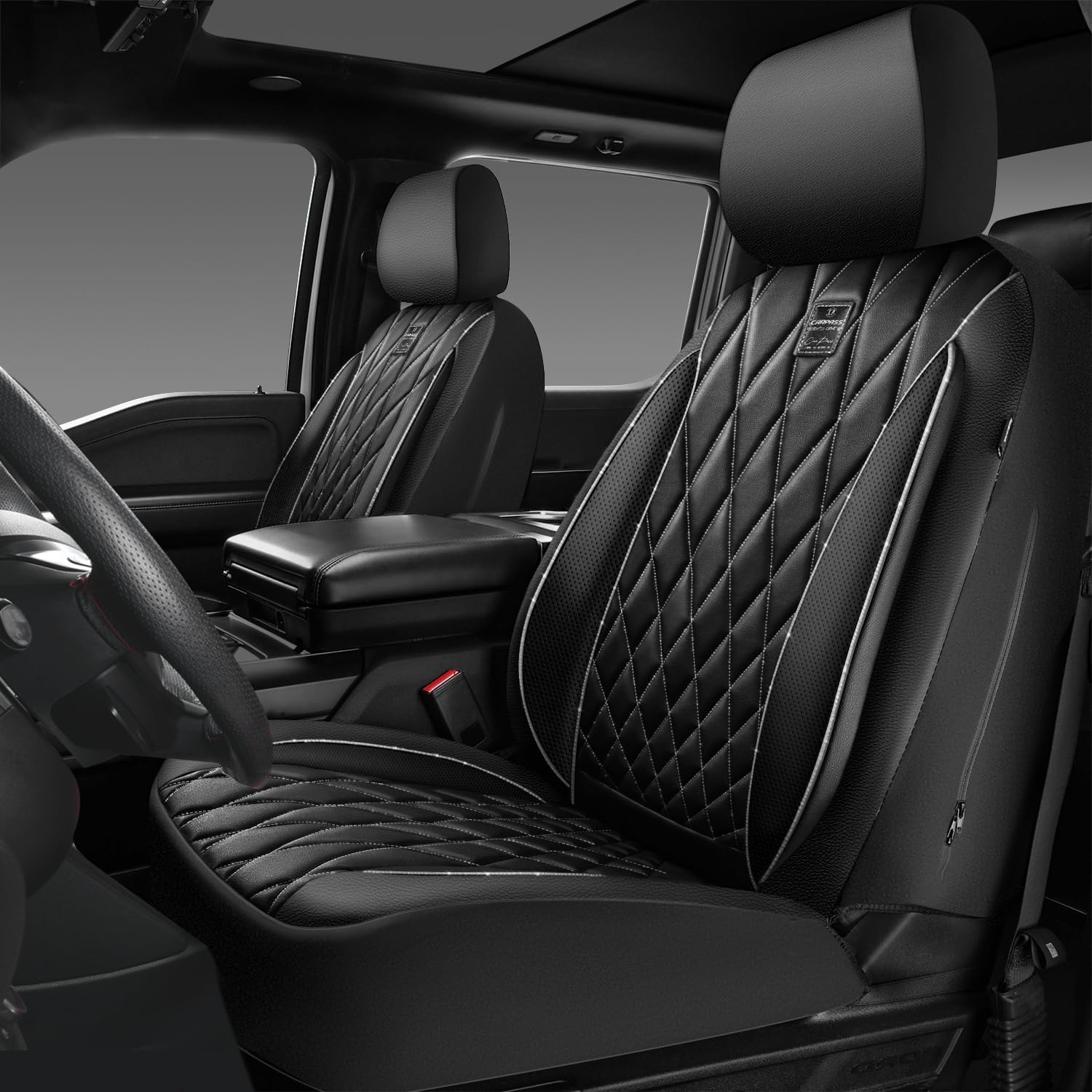Luxury Leather Car Seat Covers for SUVs, Vans, and Trucks