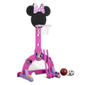 Minnie Mouse 4-in-1 Sports Center: Adjustable Hoop & Multi-game Fun! Pink