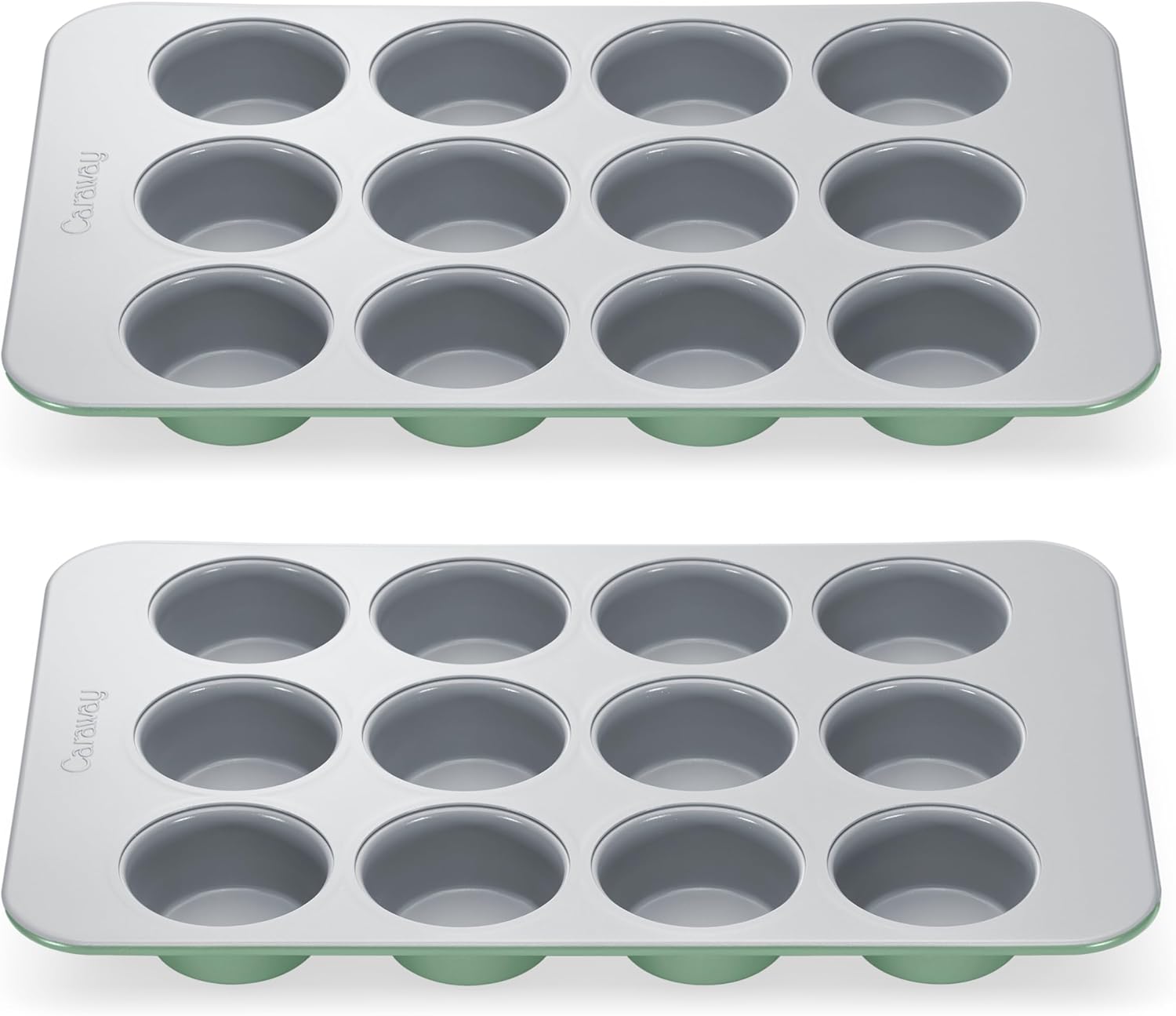 Caraway Non-Stick Ceramic Muffin Pan Duo for Healthy Baking