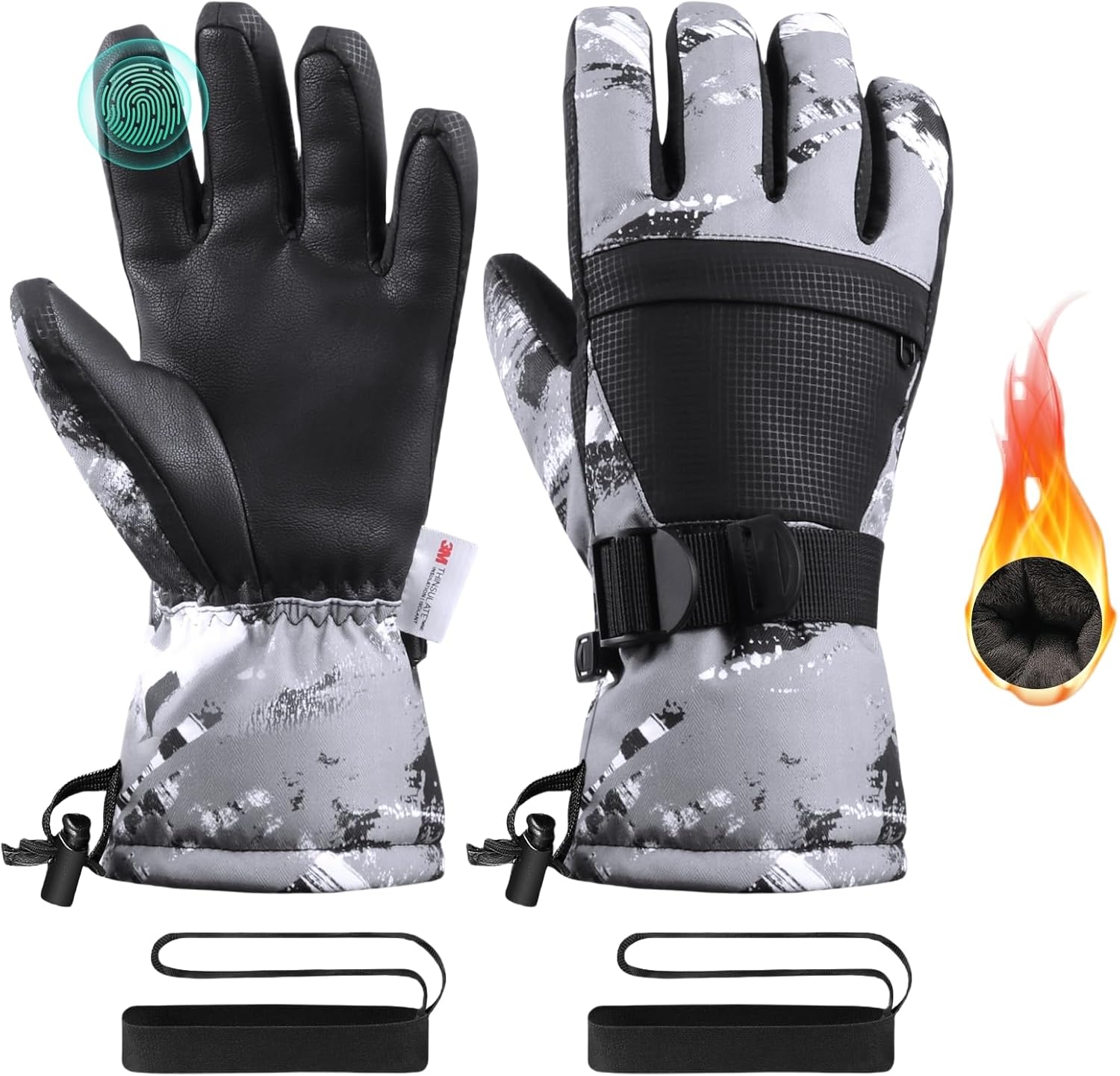Waterproof Winter Gloves for Family Fun
