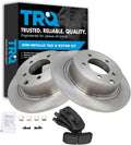 TRQ Rear Posi Metallic Brake Pad & Rotor Kit - Direct Fit