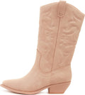 All-White Soda Red Reno Western Cowboy Knee High Boots for Women
