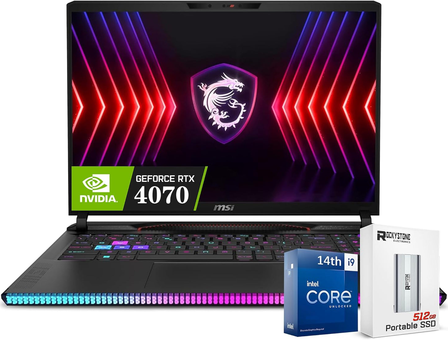 MSI GE68HX Raider Gaming Laptop: Powerful Intel i9-14900HX, RTX 4070, 64GB RAM, 2TB SSD