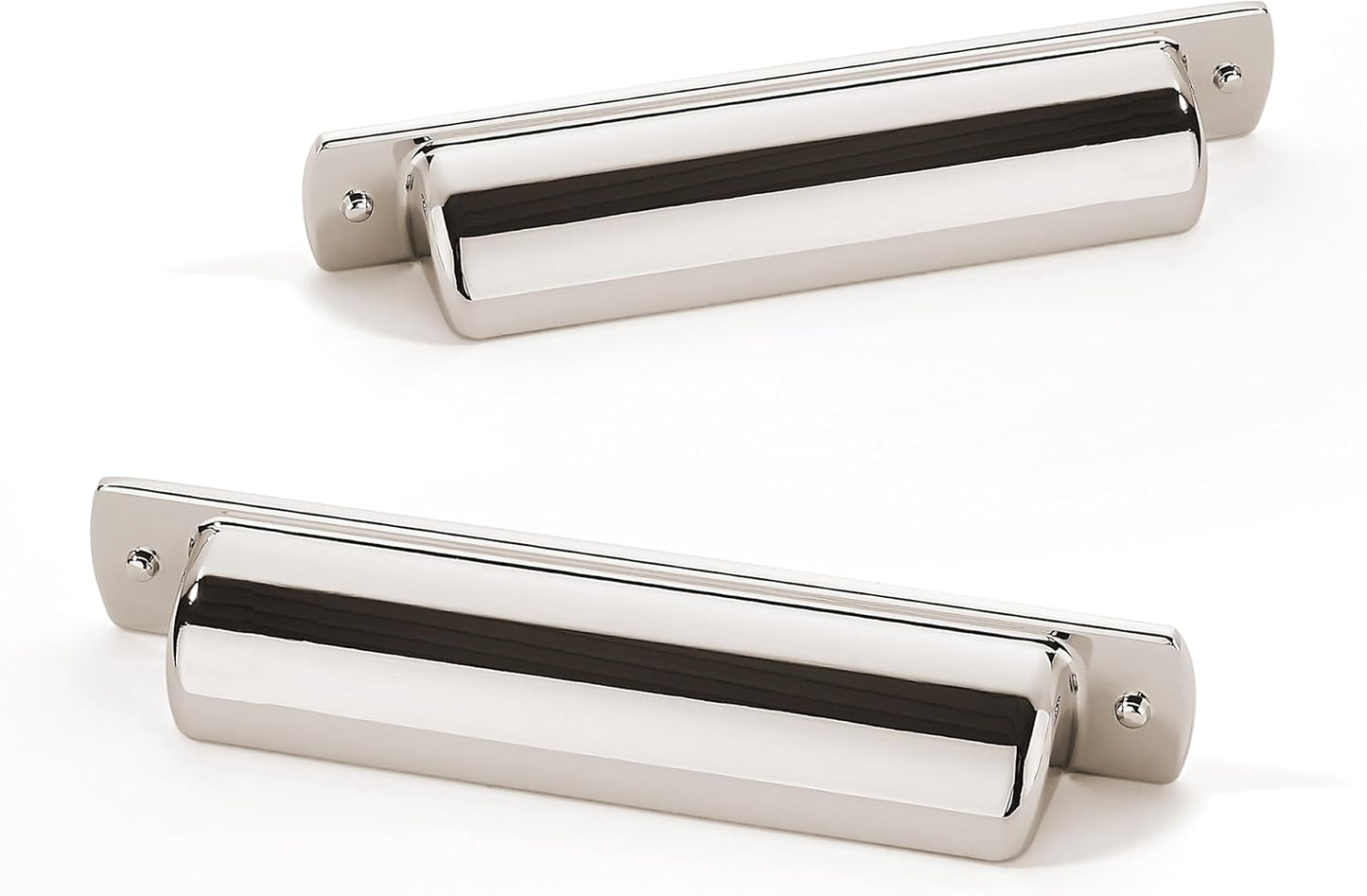 Khtumeware 10 Pack 4 in Polished Nickel Cabinet Cup Pulls