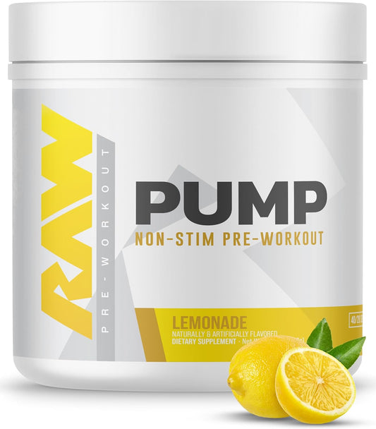 RAW Pump Stim Free Pre Workout Powder for Enhanced Performance