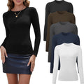 5 Piece Women's Long Sleeve Tops for Fashionable Everyday Wear