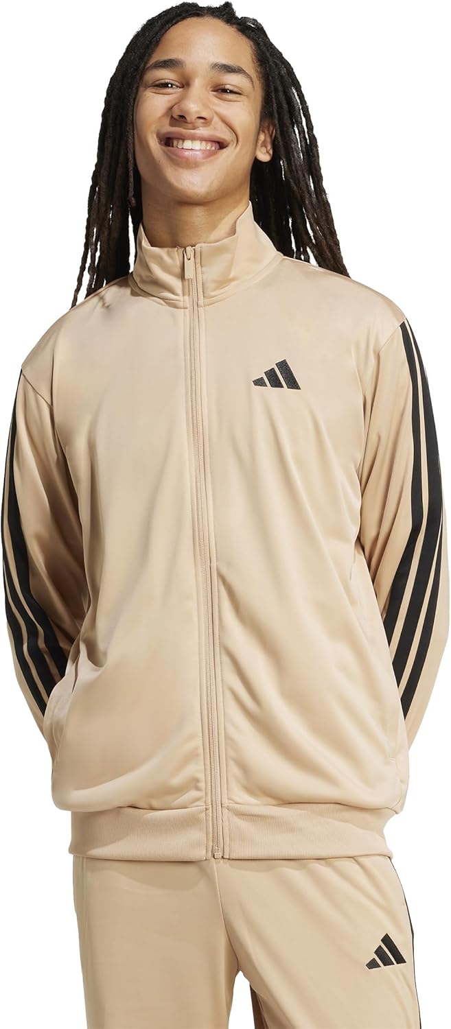adidas Men's 3-Stripes Tricot Track Top for Comfort and Style