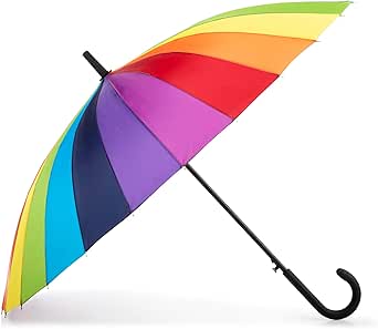 Totes Large Eco Auto-Open 24 Rib Stick Umbrella for All Occasions