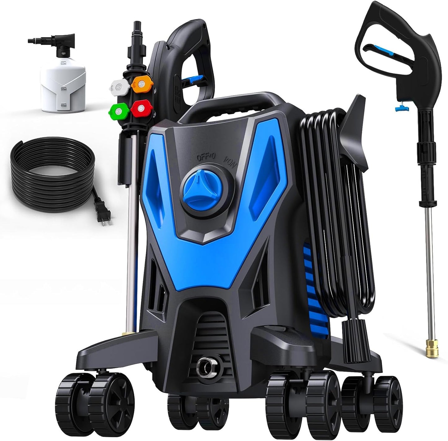 Zelonpro 4500 PSI Electric Pressure Washer - Ultimate Power & Mobility