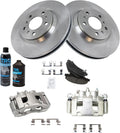 Front Brake Pad & Rotor Kit with Calipers - Complete OE-Style Kit