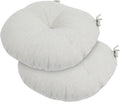 Set of 2 Tufted Round Bistro Chair Cushions for Enhanced Comfort