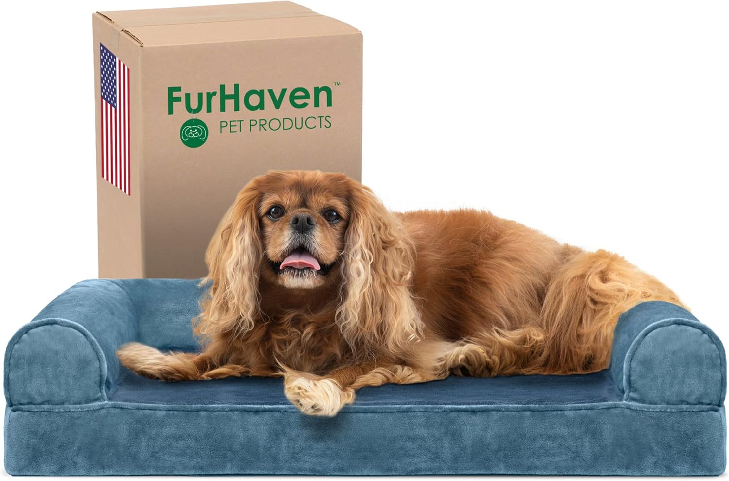 Furhaven Cooling Gel Dog Bed for Small to Medium Dogs Comfort