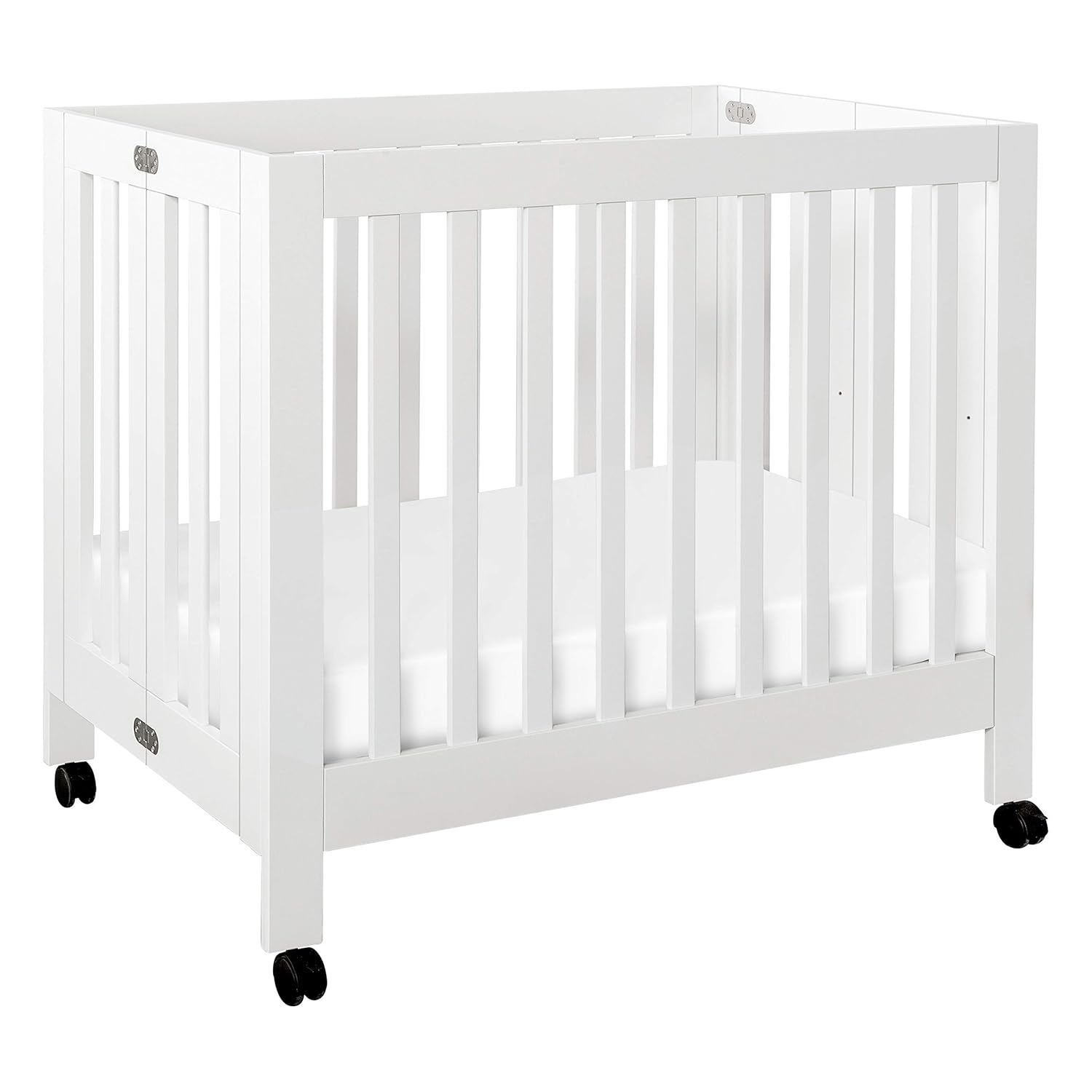 Babyletto Origami Mini Portable Crib with Wheels for Urban Living