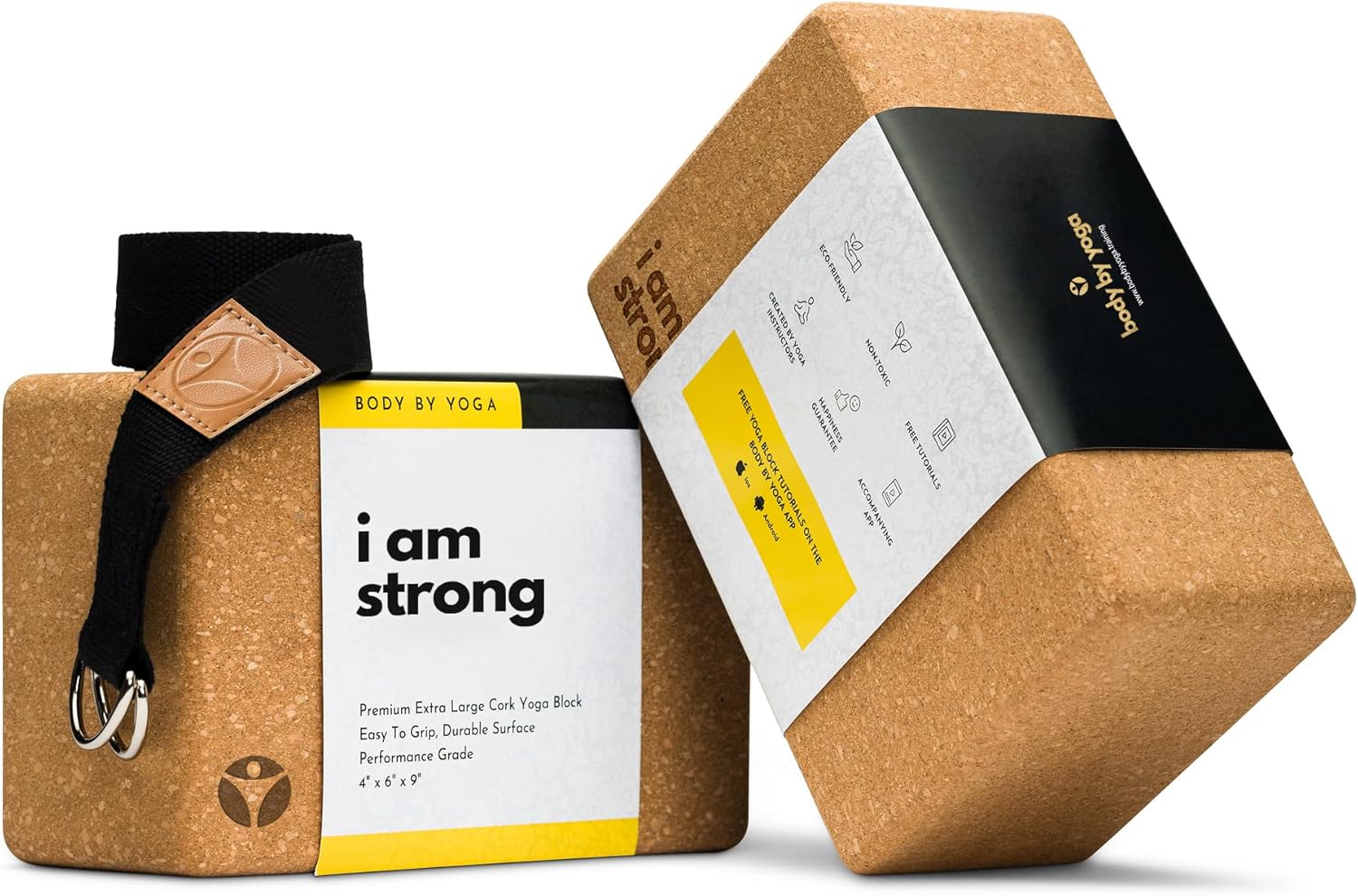 Premium Cork Yoga Blocks for Inflexible Yogis - Extra Large Set