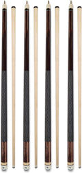 Set of 4 Pool Cues 58in Billiard House Bar Cue Sticks
