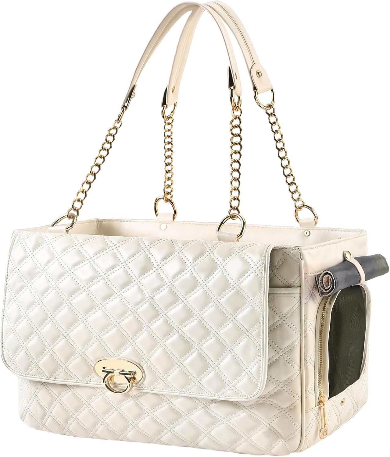 Fashion Dog Purse for Small Dogs with Large Pockets for Travel