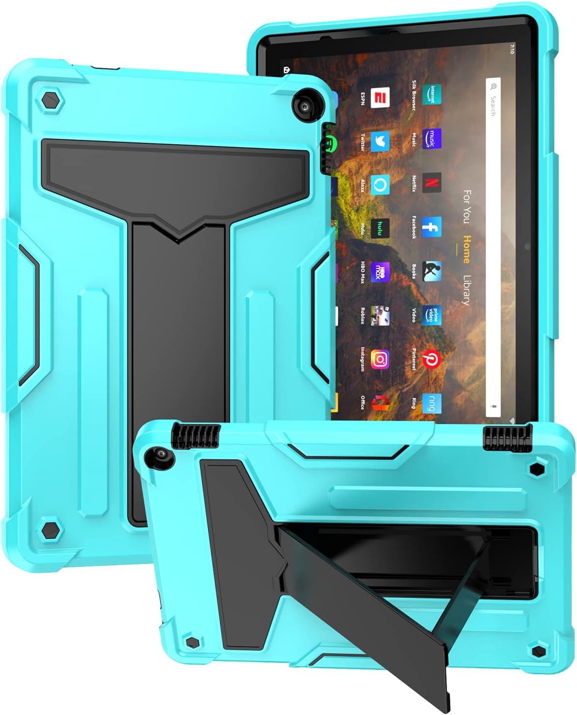 Kindle Fire HD 10 & 10 Plus 10.1in Tablet Case with Kickstand