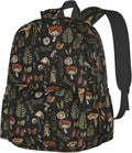 Vintage Magic Mushroom Leaf Forest School Backpack - Casual Daypack
