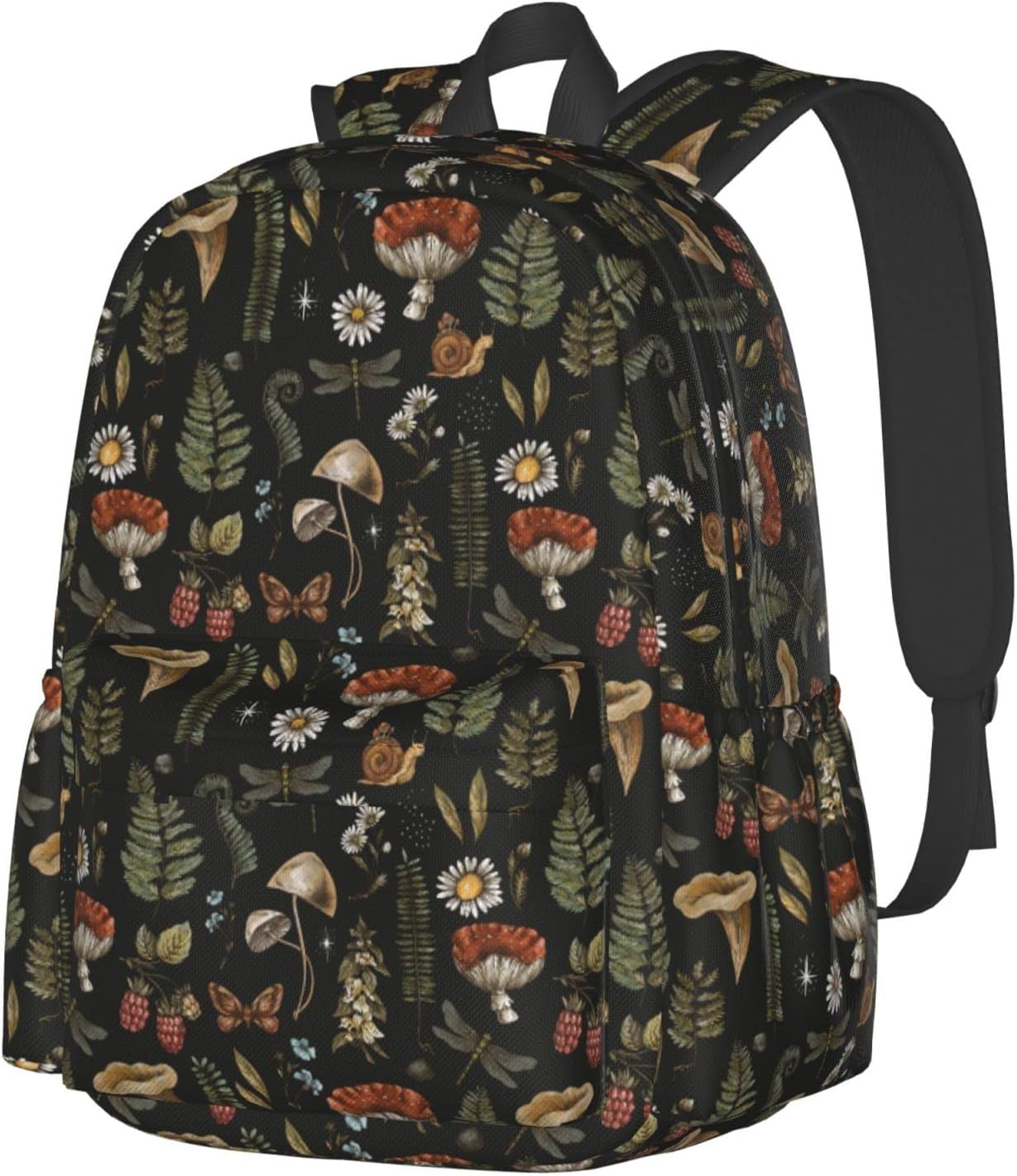 Vintage Magic Mushroom Leaf Forest Casual Daypack for All
