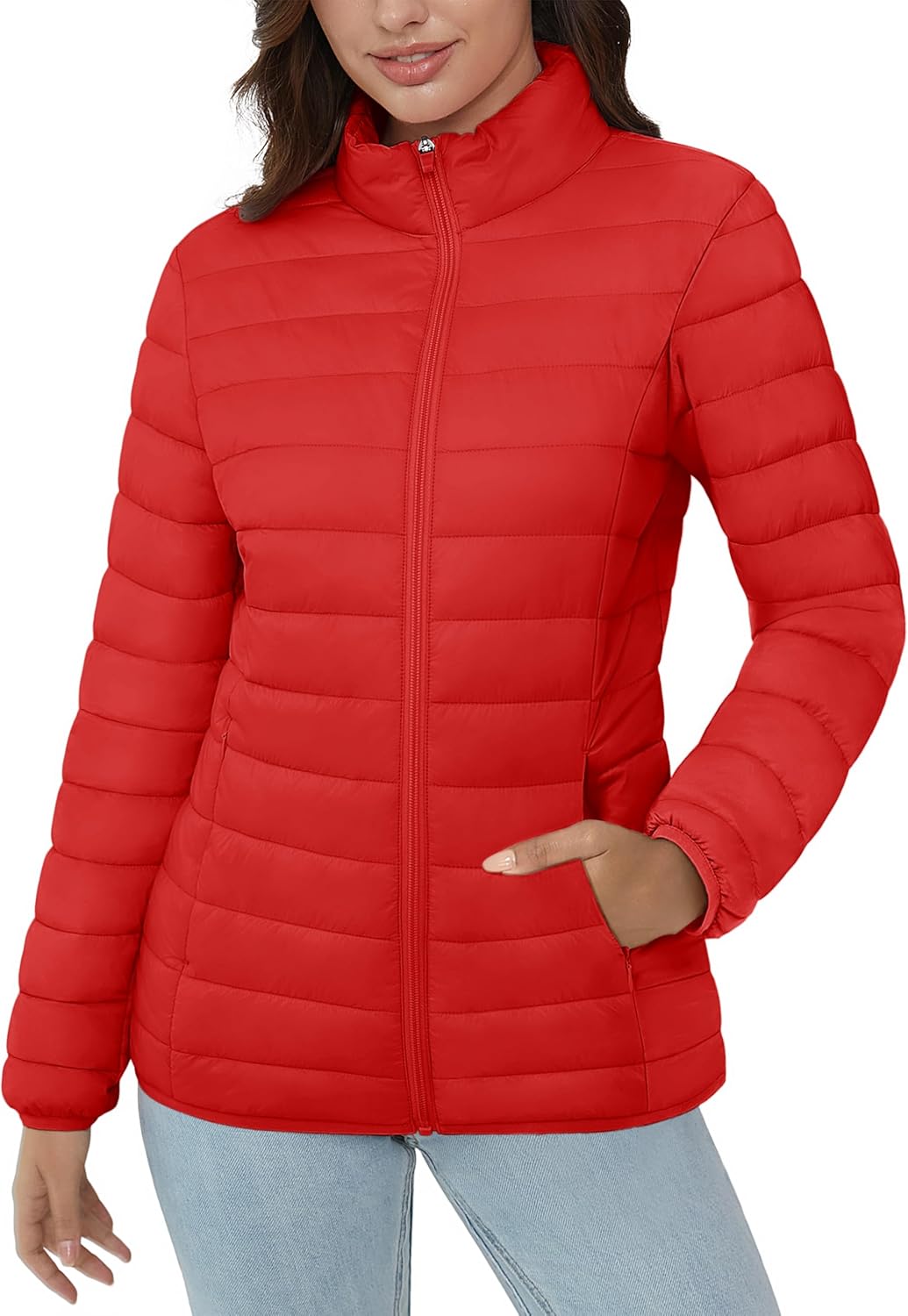 Lightweight Quilted Puffer Jacket for Women - Warm & Stylish