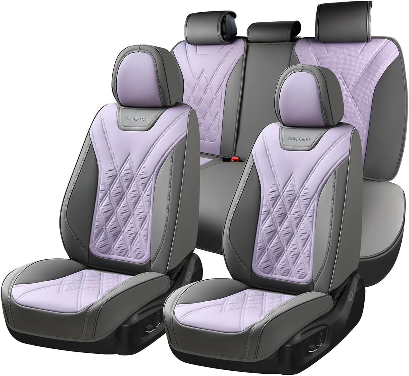 Coverado Car Seat Covers Full Set for Stylish Protection