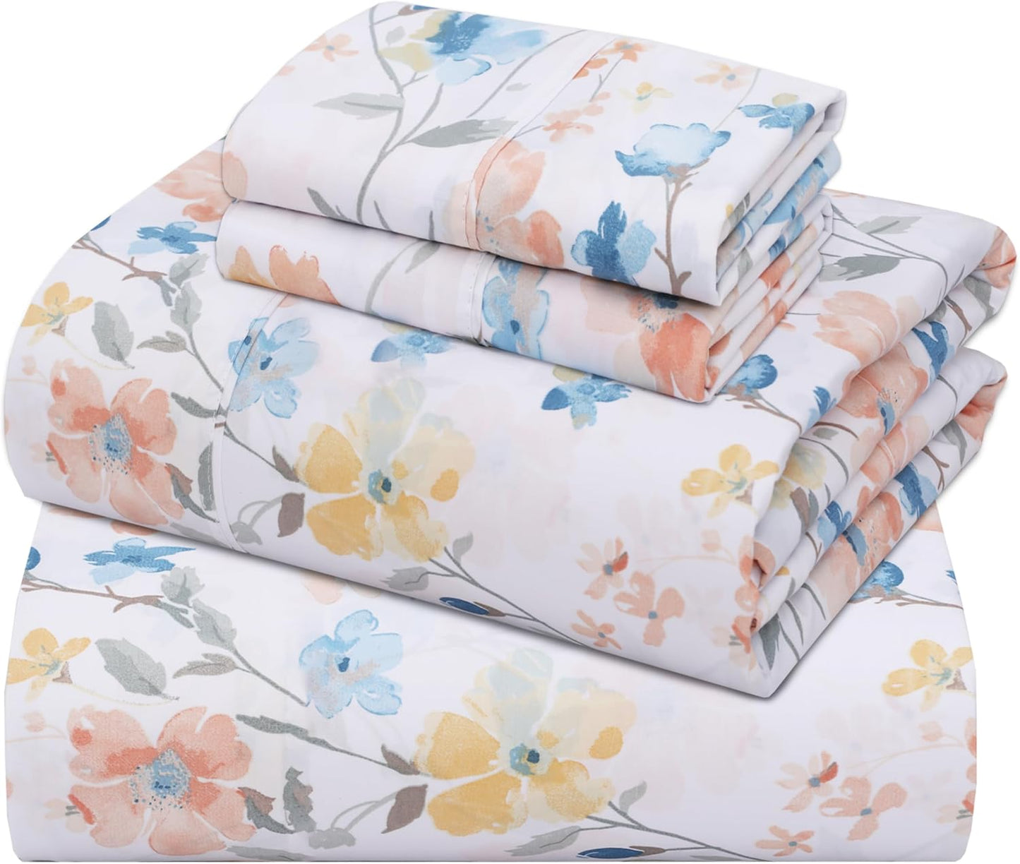 Cooling & Crisp California King Cotton Sheets Set for Comfort