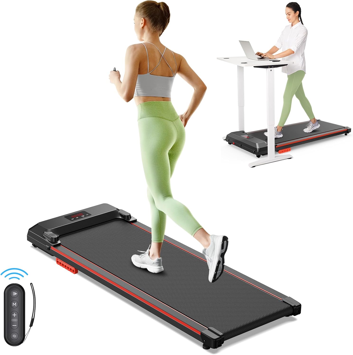 UREVO Compact Walking Pad: Remote Controlled