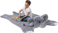 Plush PlushieRugs Elephant - Large Fluffy Animal Rug for Kids Room