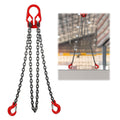 BEAMNOVA Lifting Chains with Adjuster Hooks, 3/8 in x 10 ft - Heavy