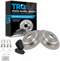TRQ Rear Brake Pad & Rotor Kit for 2014-2016 Acura MDX