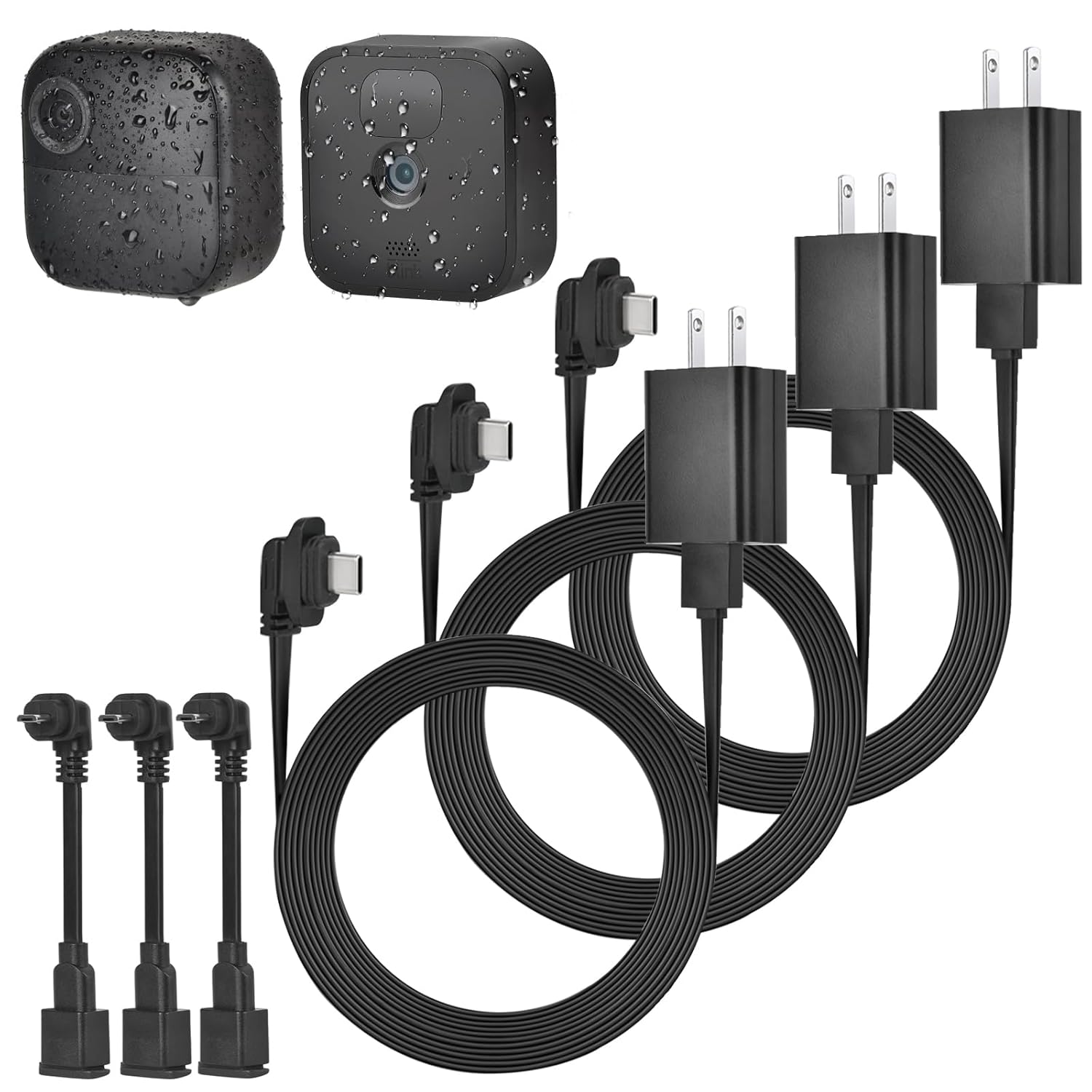 Continuous Power for Blink Cameras - 3Pack 25ft Cable