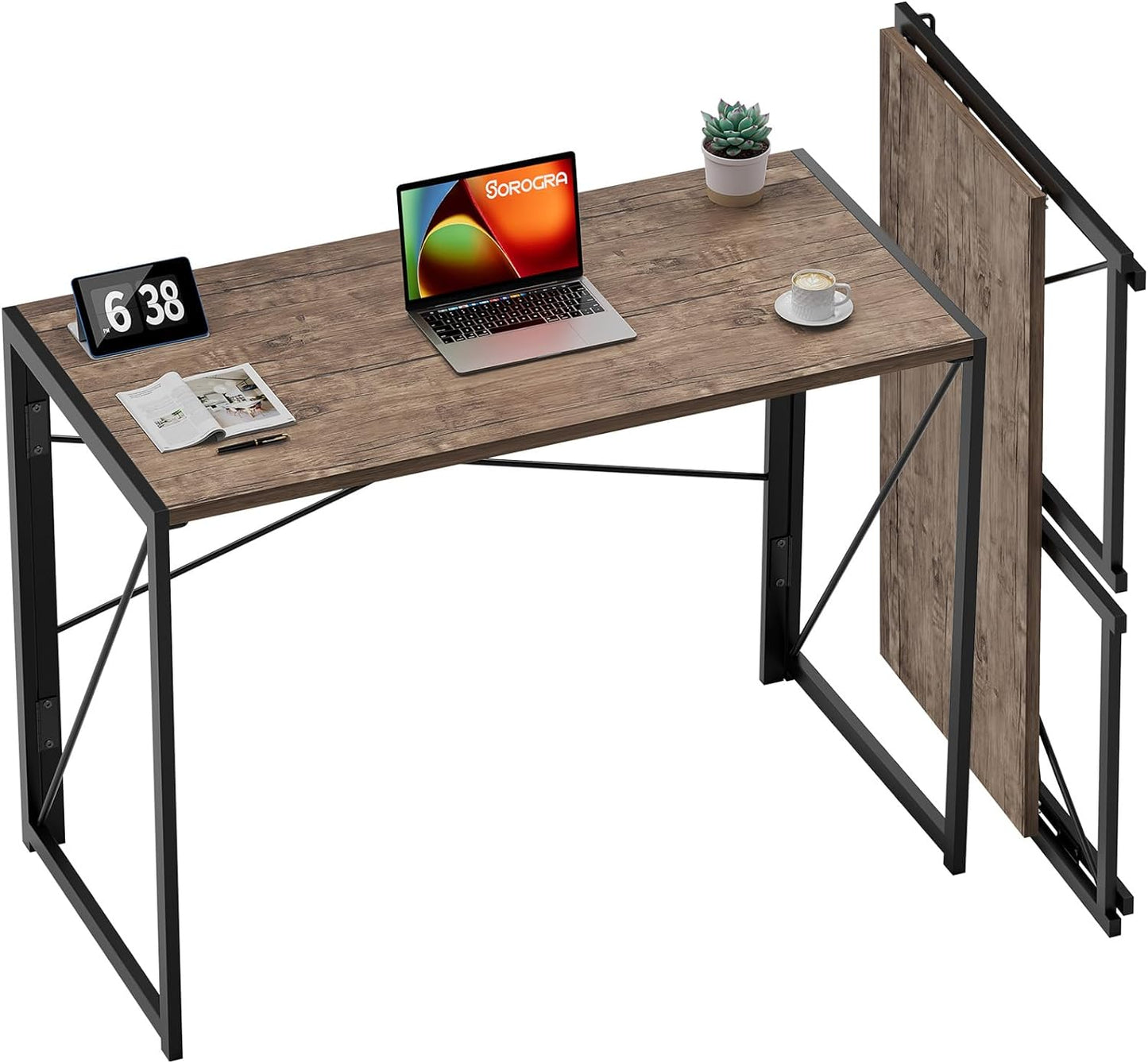 Coavas 39.4 Folding Desk - No Assembly Space Saver