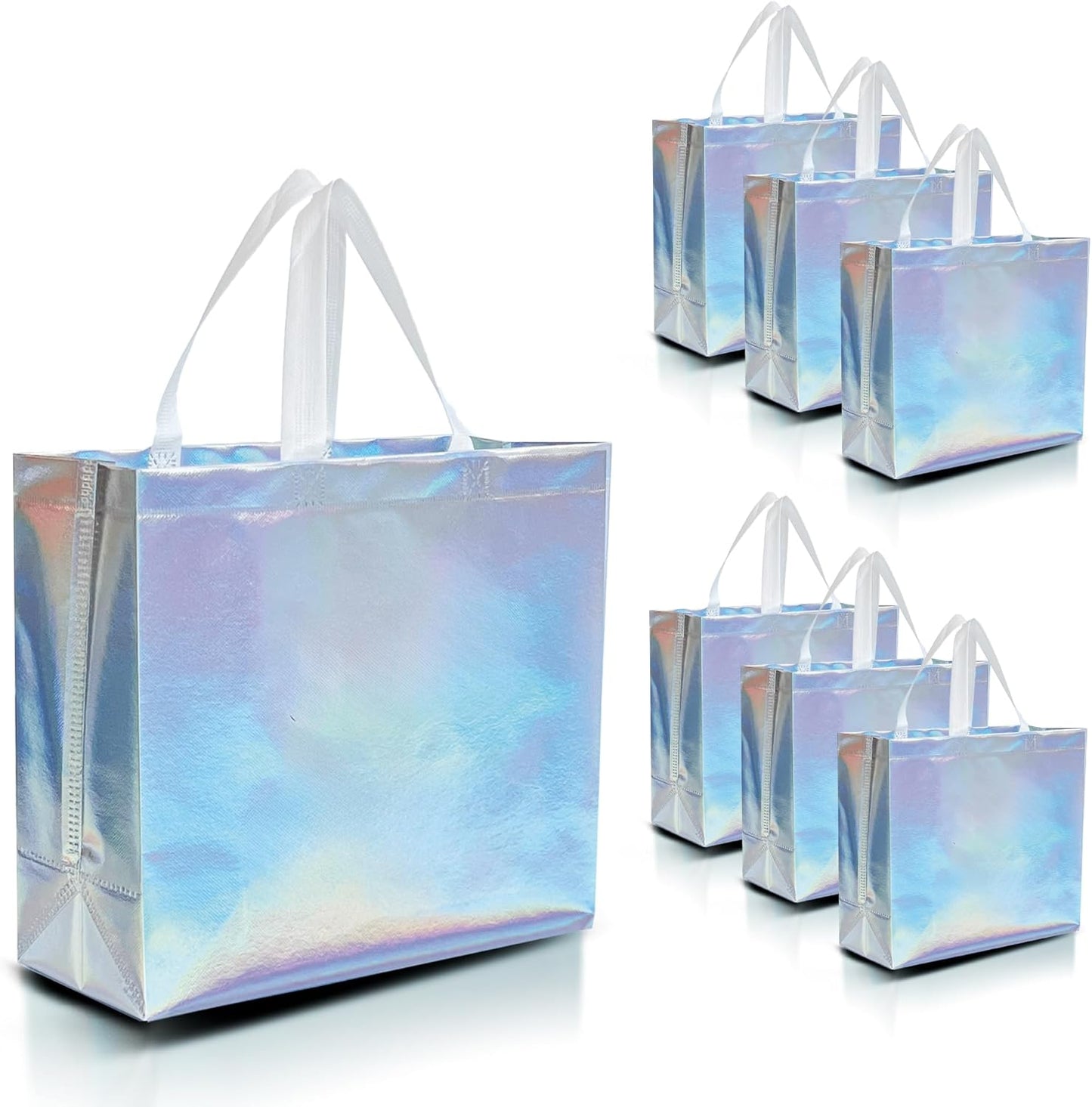 Nush Nush Set of 30 Reusable Iridescent Gift Bags for Parties
