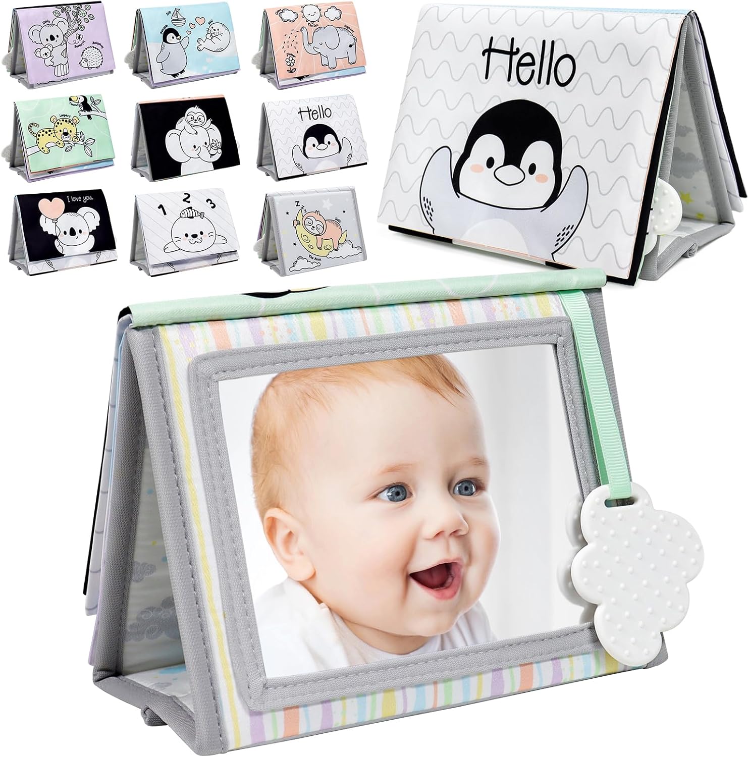Dr.Rapeti Tummy Time Book with Safe Mirror