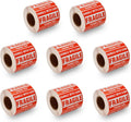 Fragile Stickers 2 in x 3 in 8 Rolls (500 Labels/Roll) - High