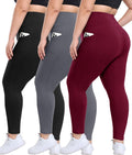 Plus Size Leggings with Pockets - High Waisted Tummy Control