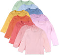 HonestBaby 10-Pack Long Sleeve T Shirts 100% Organic (Style PXCY)