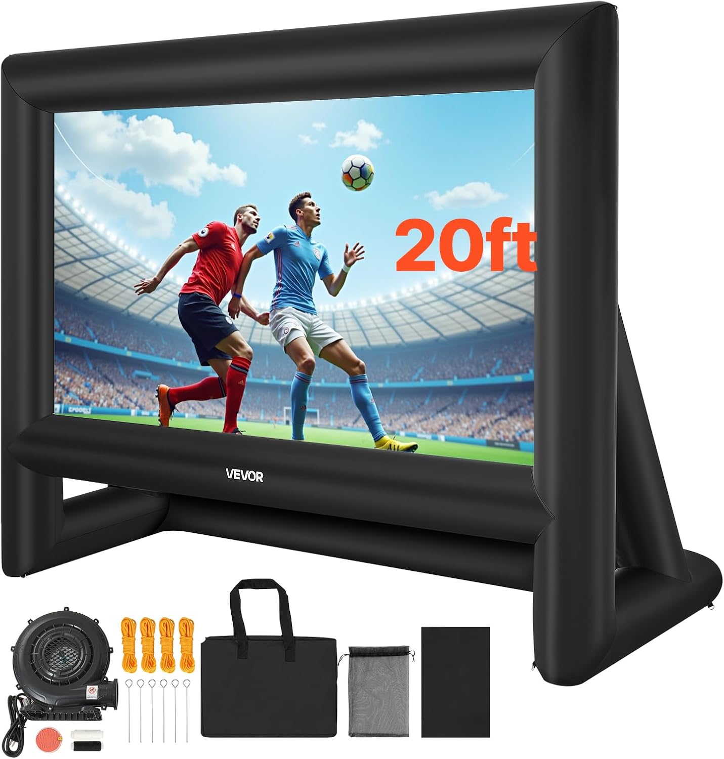 VEVOR 20FT Inflatable Movie Screen for Outdoor Movie Nights